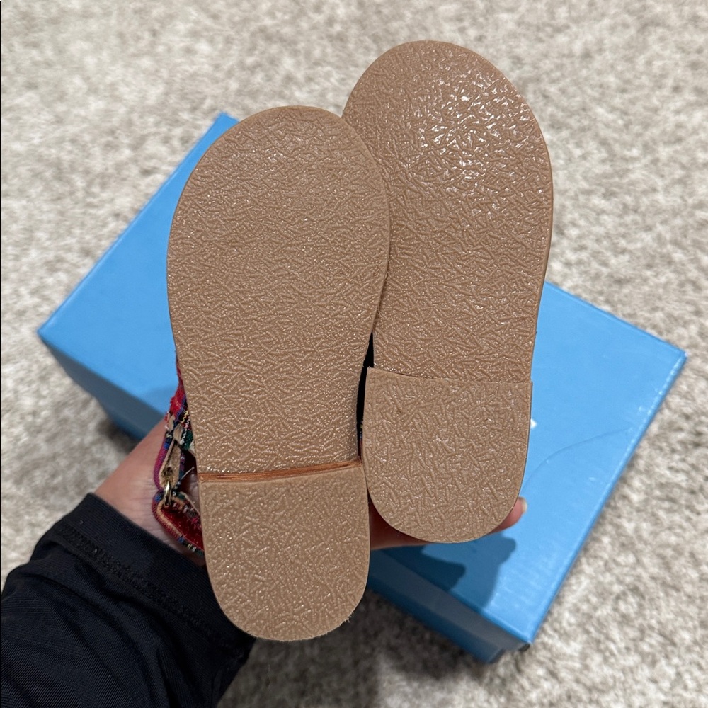 Toddler Jack Rogers Plaid Red Kids Sandals - Picture 4 of 5